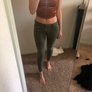 Pacsun Bullhead Denim Green Cargo Pants